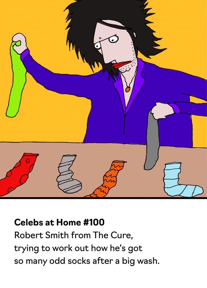 Funny Birthday Card Robert Smith From The Cure