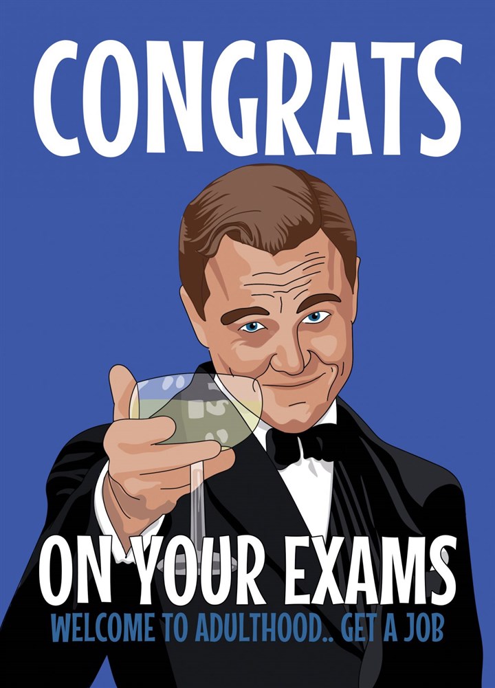Congrats On Passing Your Exams Gatsby Card