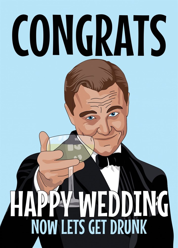 Congrats On The Wedding From The Great Gatsby Card