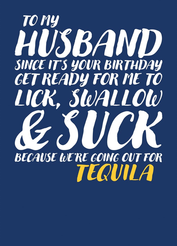Happy Birthday Husband, Naughty Card