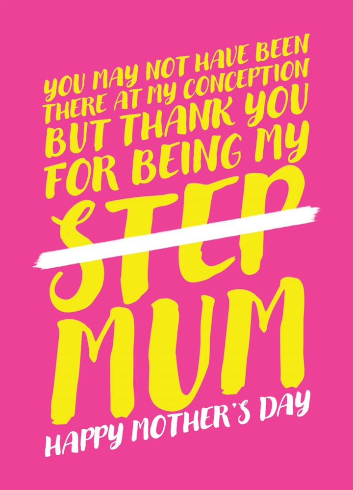 Happy Mother's Day - Thank's For Being My Mum Card