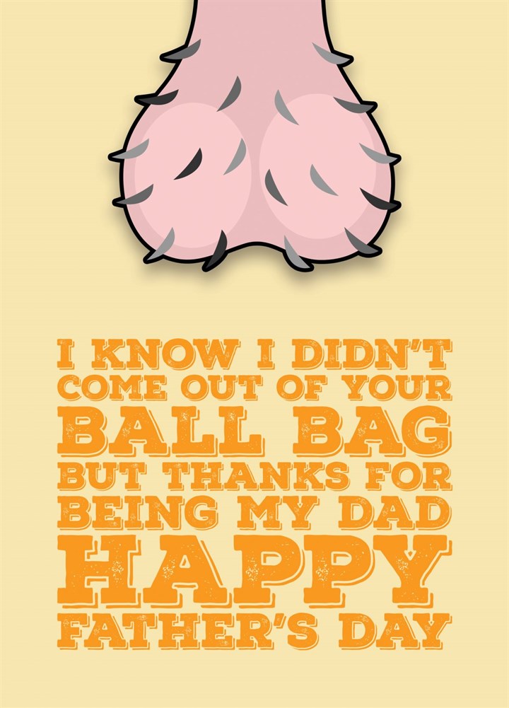 Step Dad's Ballbag Card