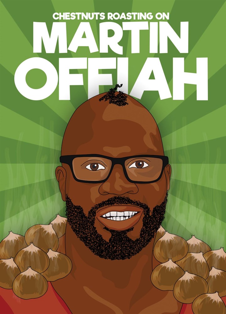 Chestnuts Roasting On Martin Offiah Card