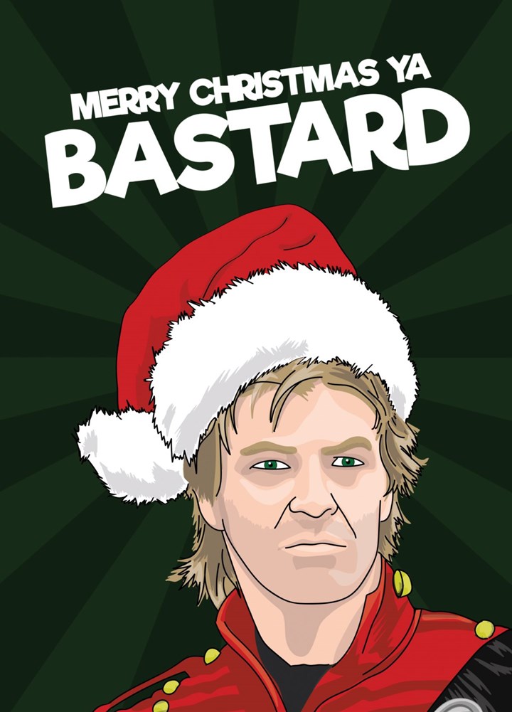 Funny Sharpe Based Bastard Christmas Card