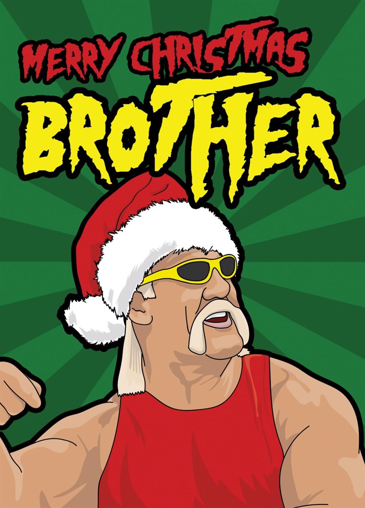 Merry Christmas Brother Funny Christmas Card