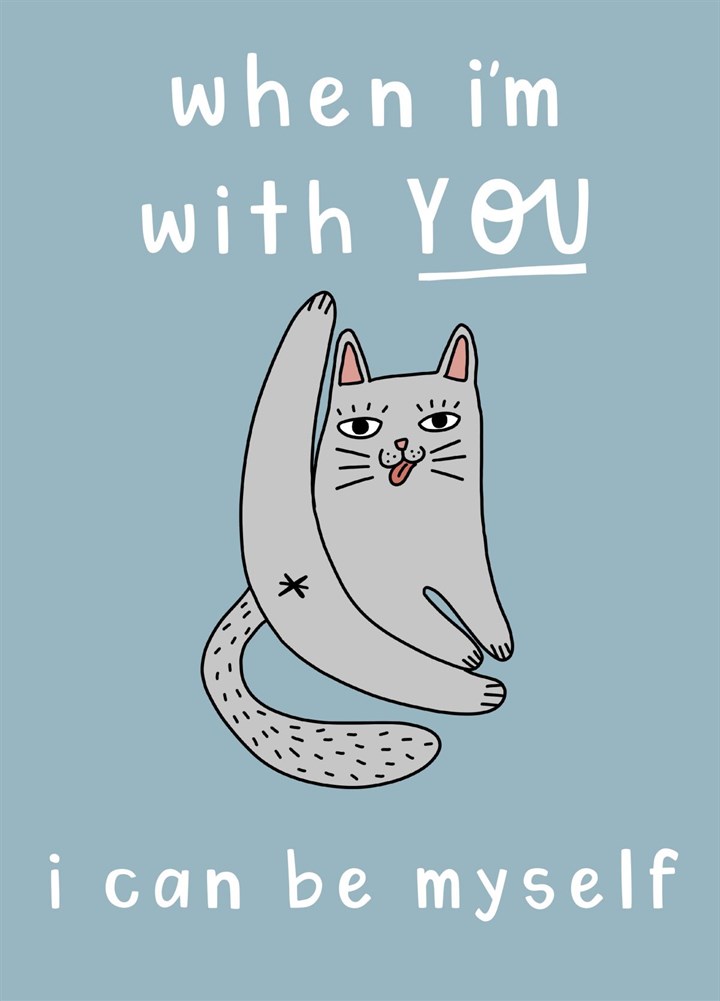 Be Myself Cat Card