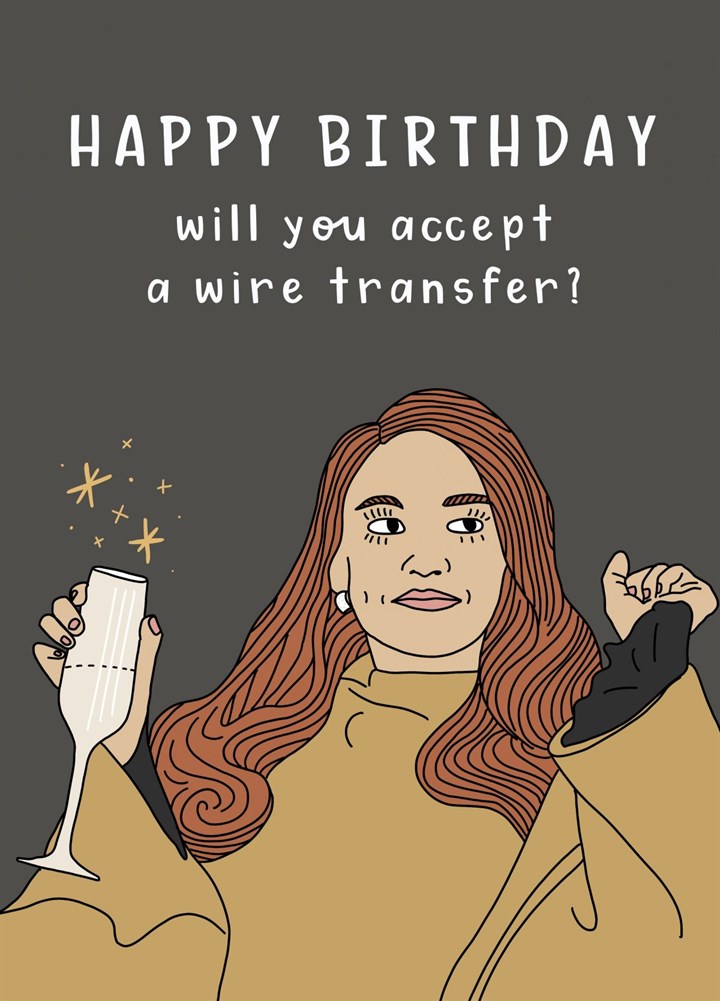 Inventing Anna Birthday Card