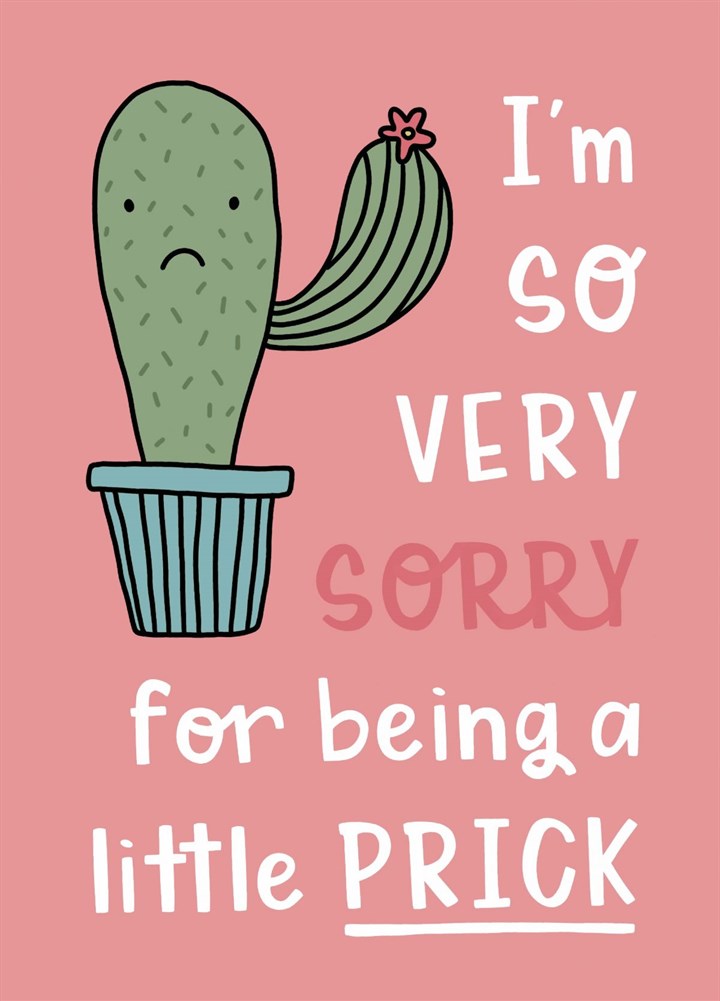 Sorry Prick Card