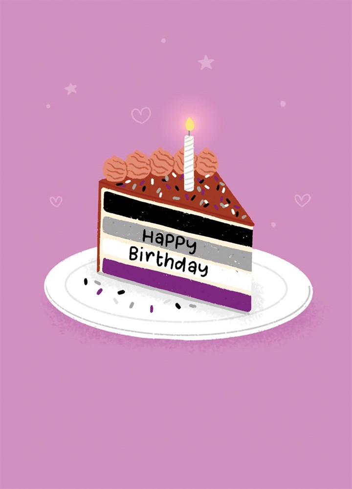 Happy Birthday - Asexual Card
