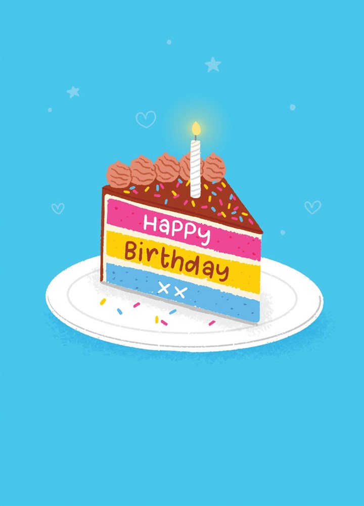 Happy Birthday - Pansexual Card