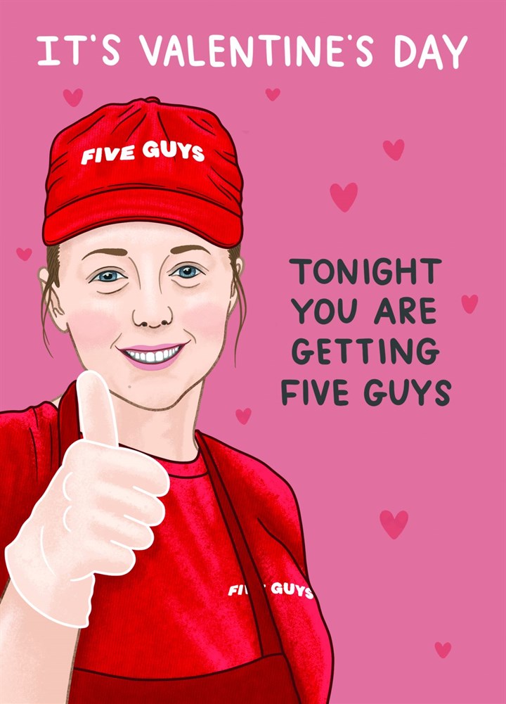 Five Guys - Valentines Day Card