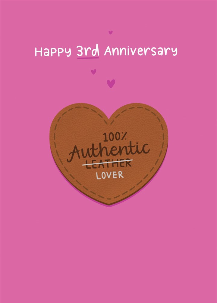 100% Lover Anniversary Card