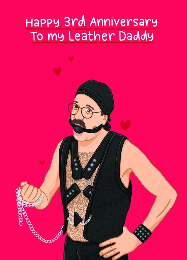 Leather Daddy Anniversary Card