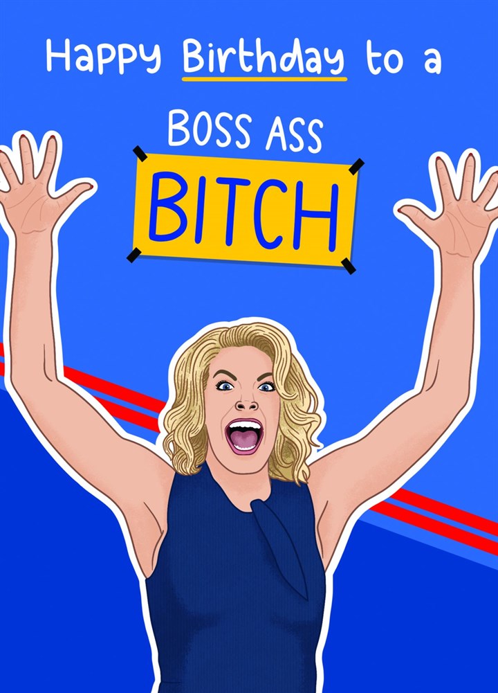 Boss Ass Bitch - Ted Lasso Card