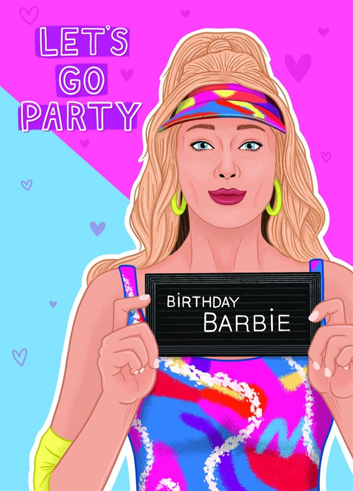 Birthday Barbie Card