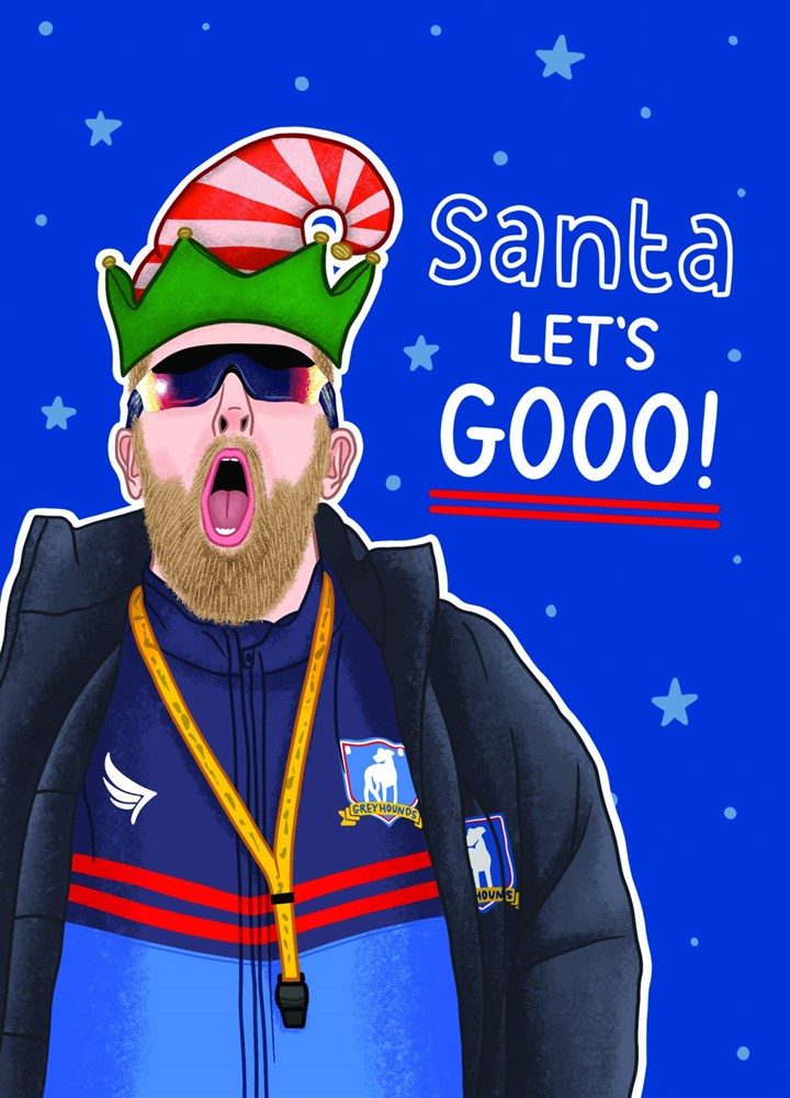 Santa Let's GOOO! Card