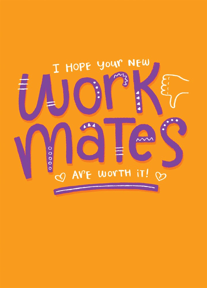 Work Mates - New Job Card