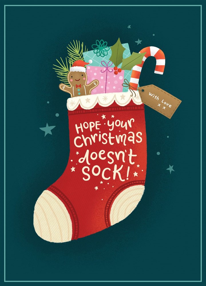 I Hope Your Christmas Doesn't Sock Card