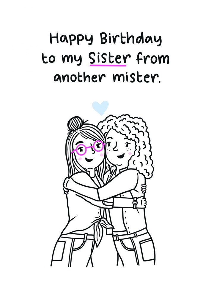 Sister From Another Mister Card