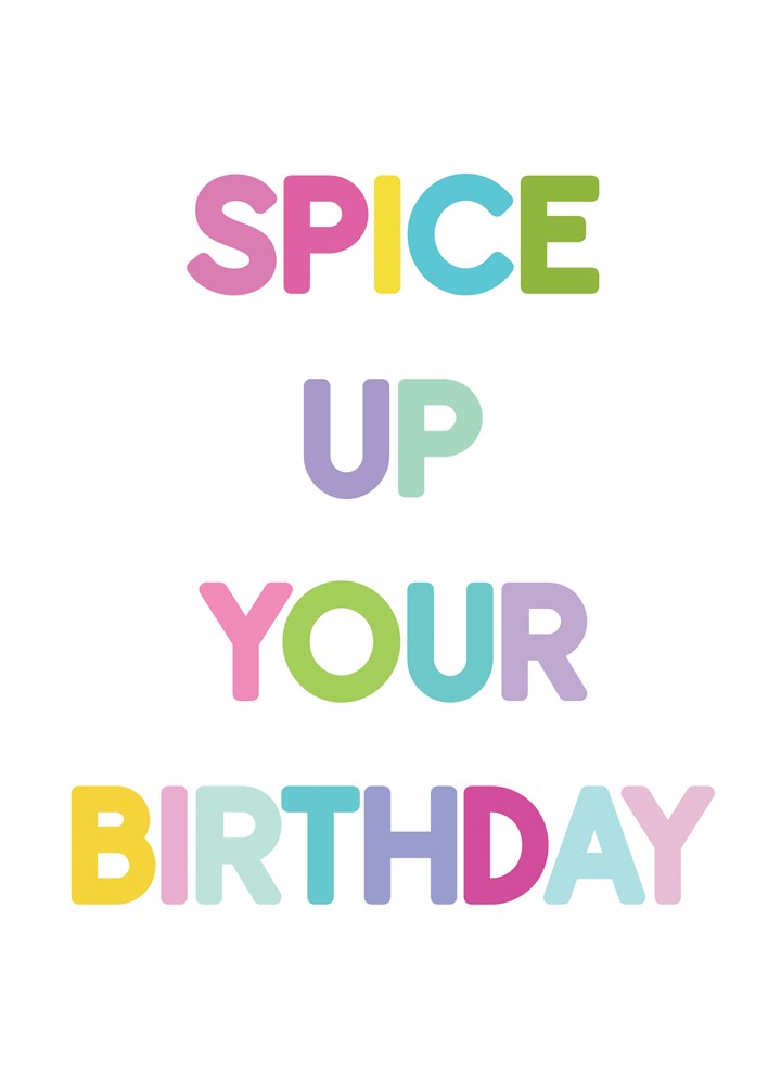 Spice Up Your Birthday Card