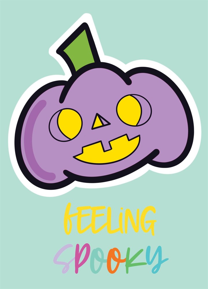 Feeling Spooky Pumpkin Card