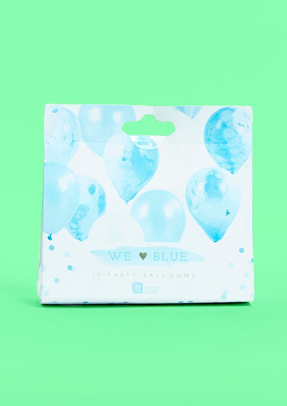Blue Marble Balloons 12 Pack