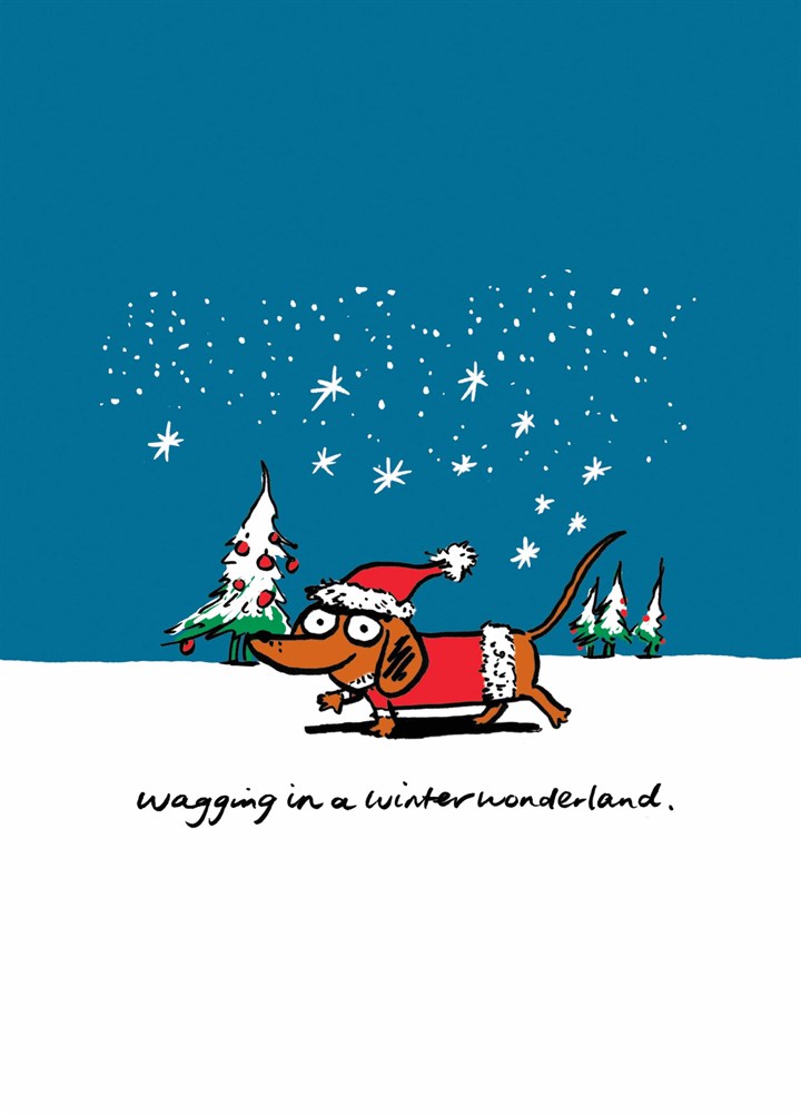 Wagging In A Winter Wonderland Card
