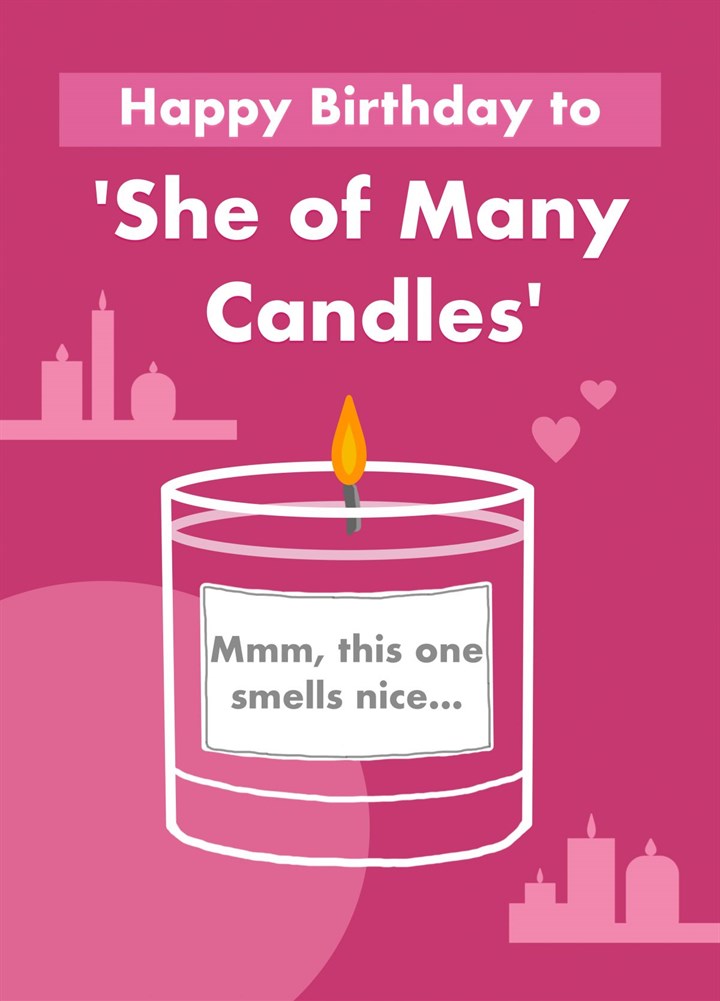 She Of Many Candles Card