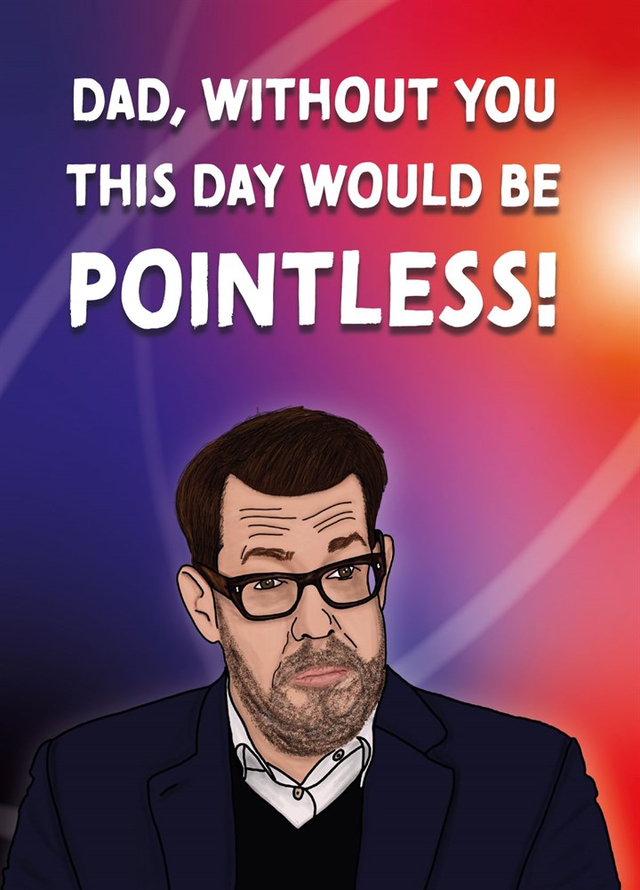 Richard Osman Pointless Father's Day Card