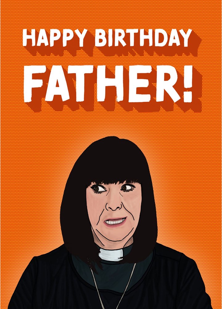 Dawn French Vicar Of Dibley Father Birthday Card