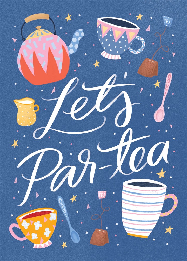 Let's Par-Tea Card
