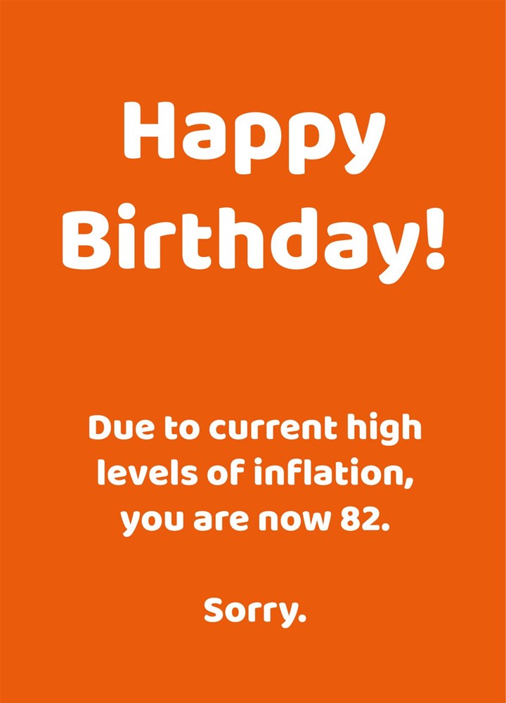 High Inflation Card