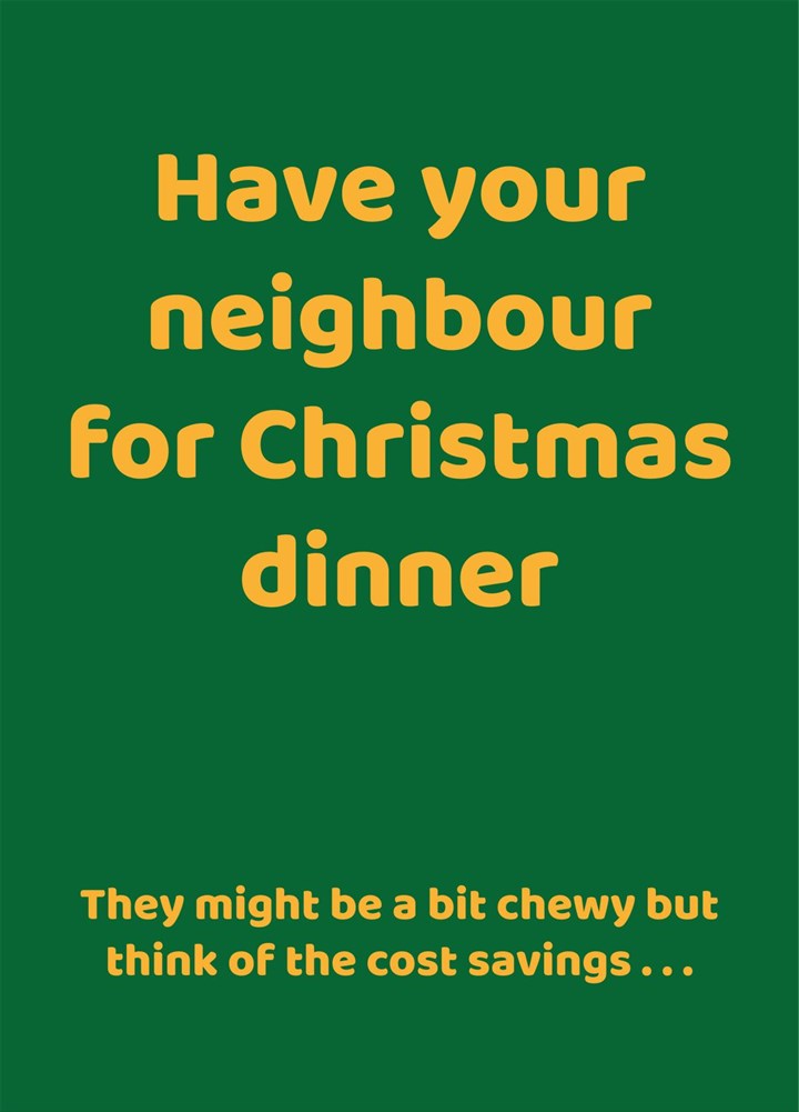 Neighbour For Christmas Card