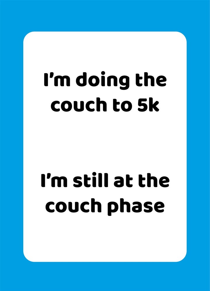 Couch To 5k Card