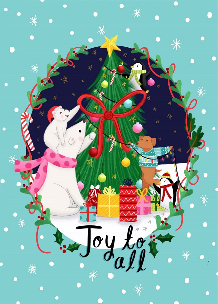 Joy To All Christmas Family Card