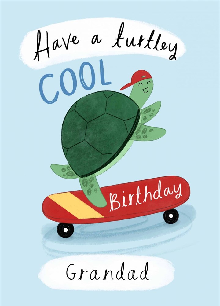 Turtley Cool Grandad Card