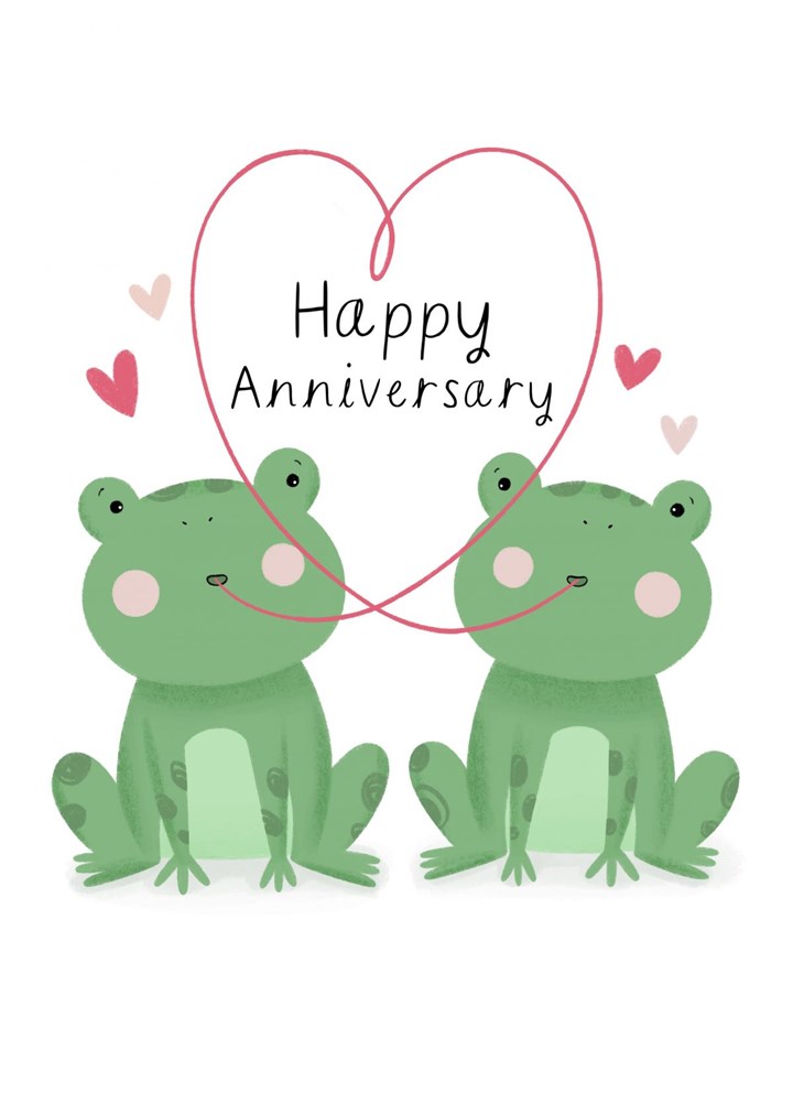 Happy Anniversary Frogs Card