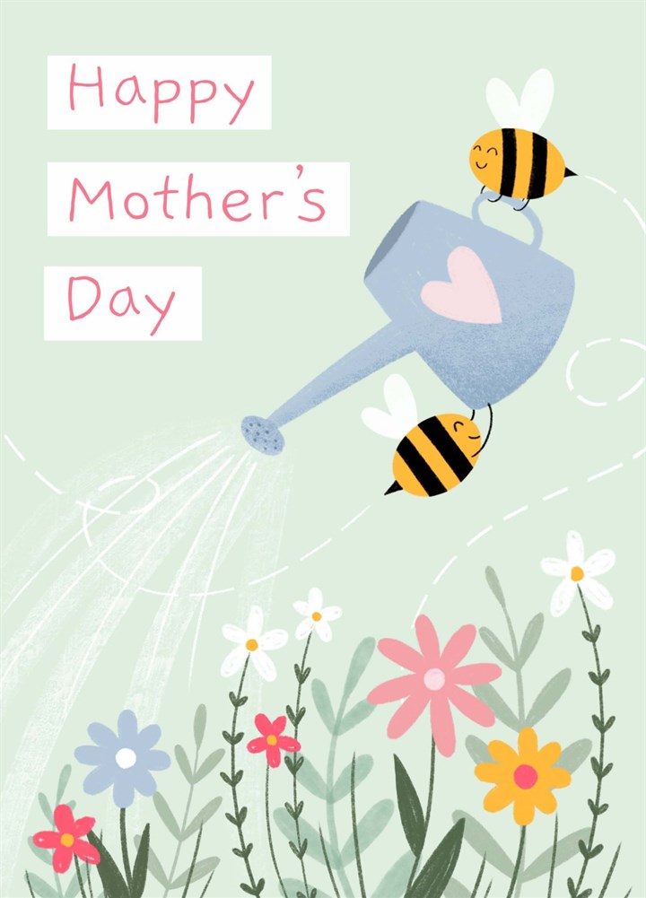 Happy Mother's Day Gardening Bees Card