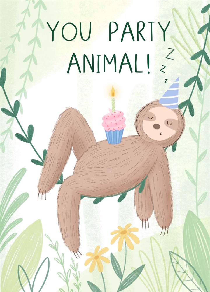 You Party Animal! Card
