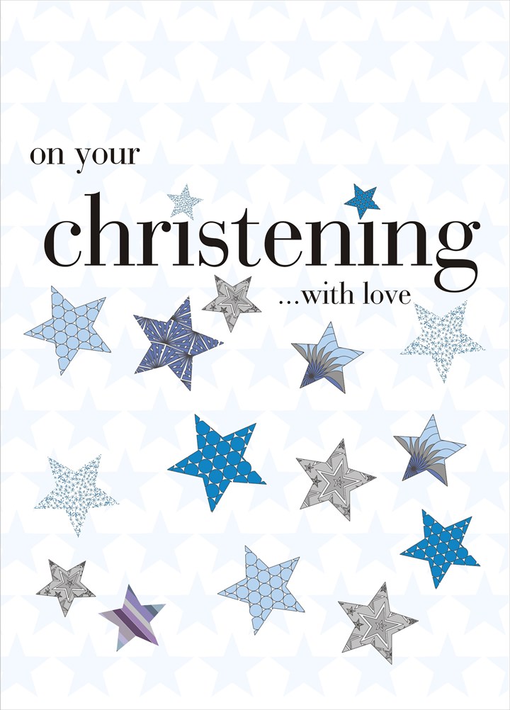 Christening Star Card