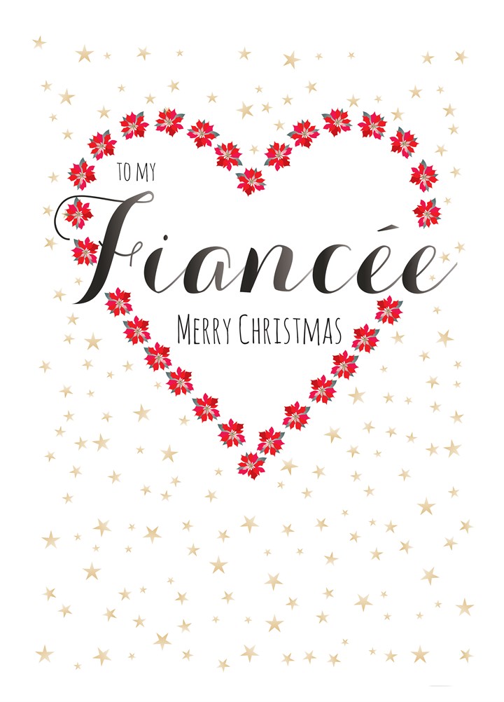 Happy Christmas Fiancee Card