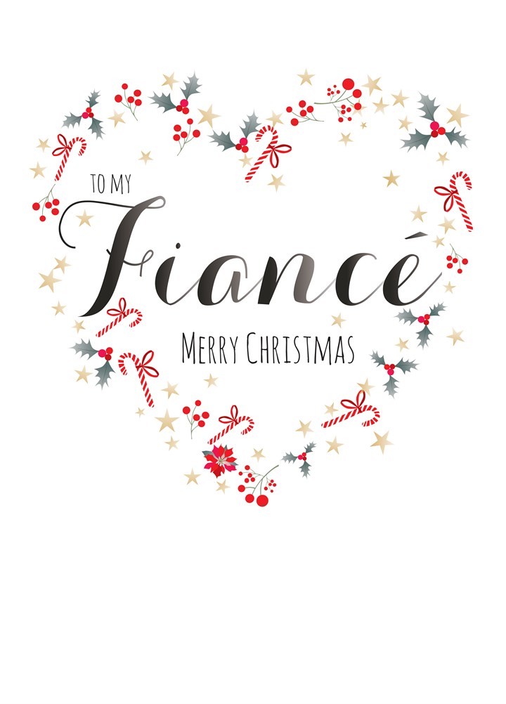 Merry Christmas Fiance Card