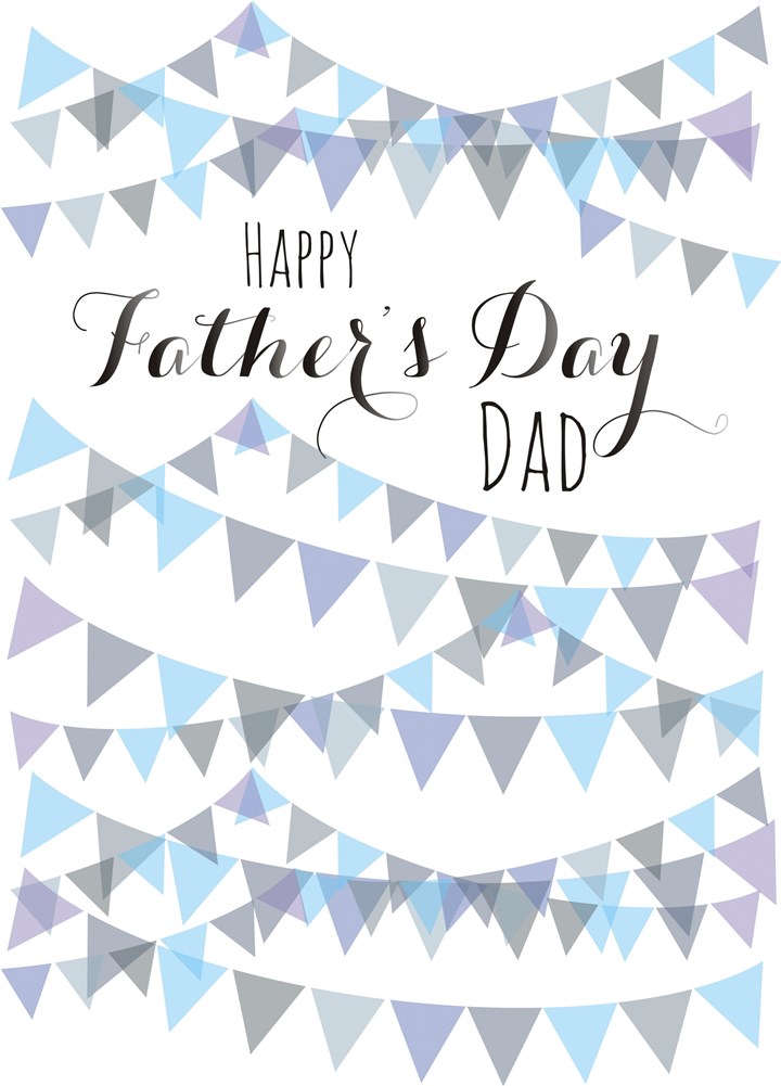 Happy Father's Day Dad Bunting Card