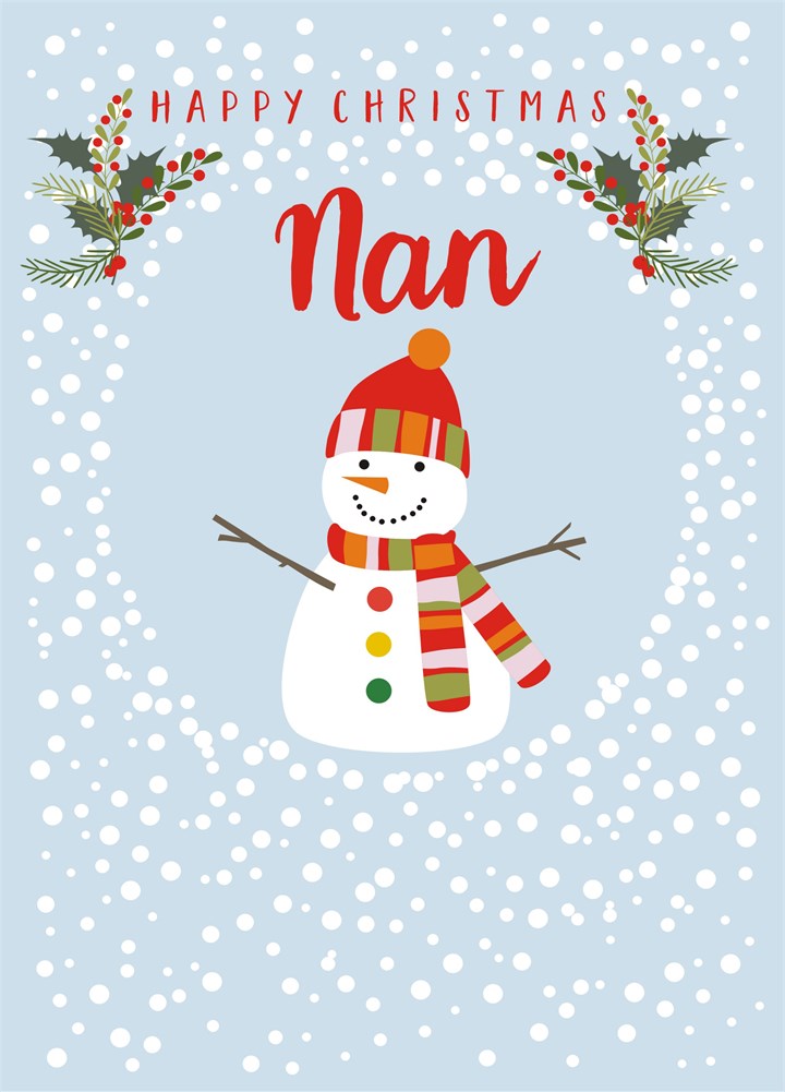 Happy Christmas Nan Card