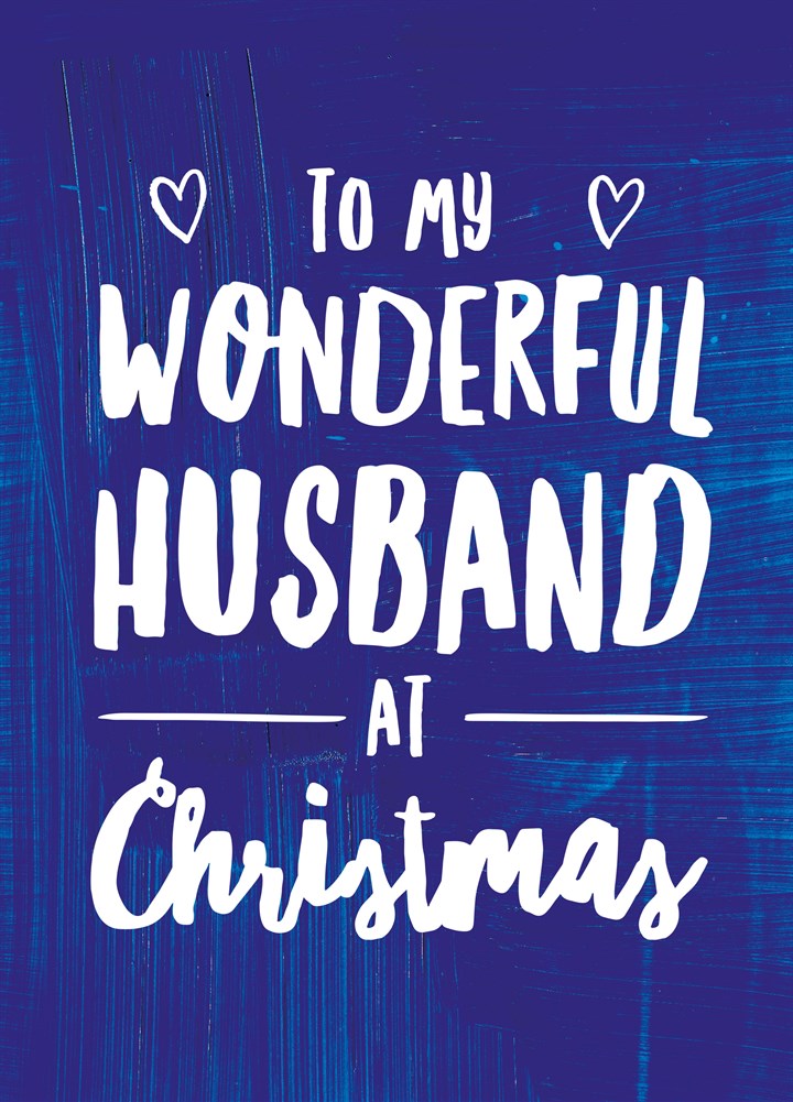 To My Wonderful Husband Card