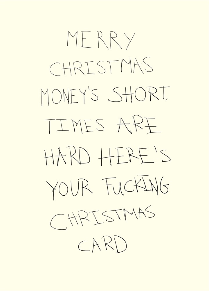 Merry Christmas Money's Short Card