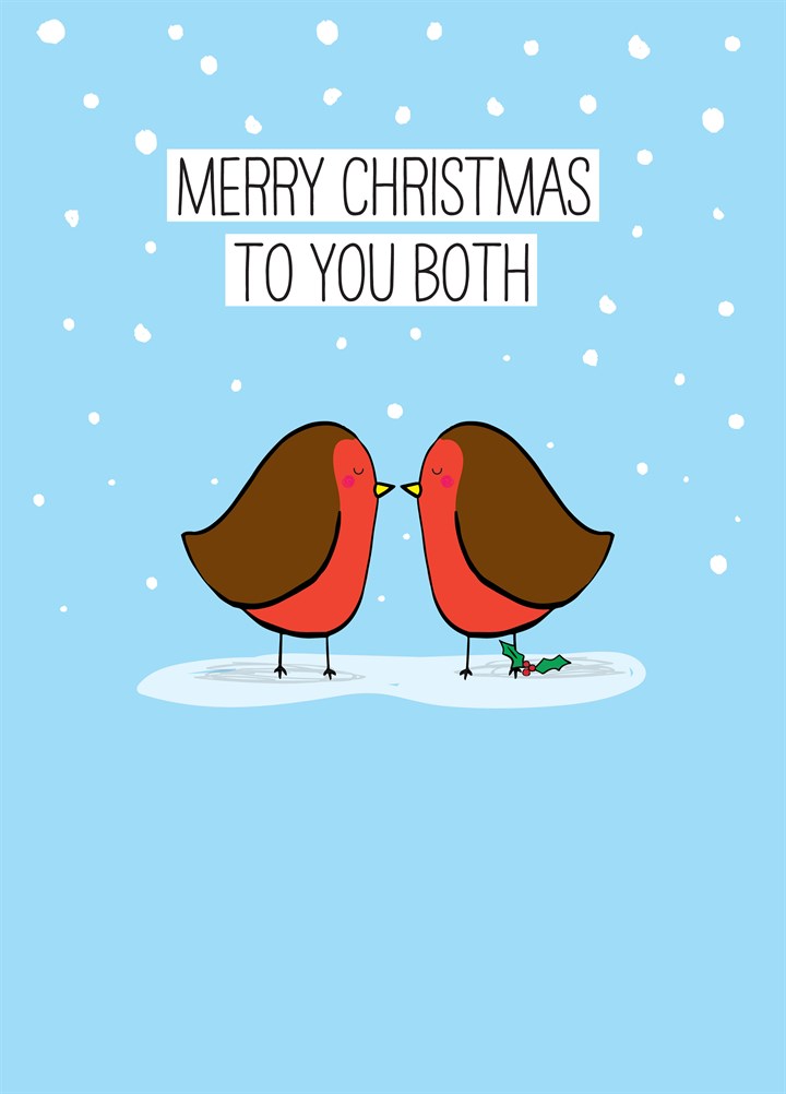 Merry Christmas Robins Card