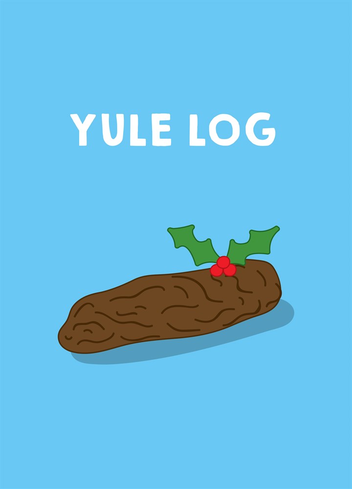Yule Log Card
