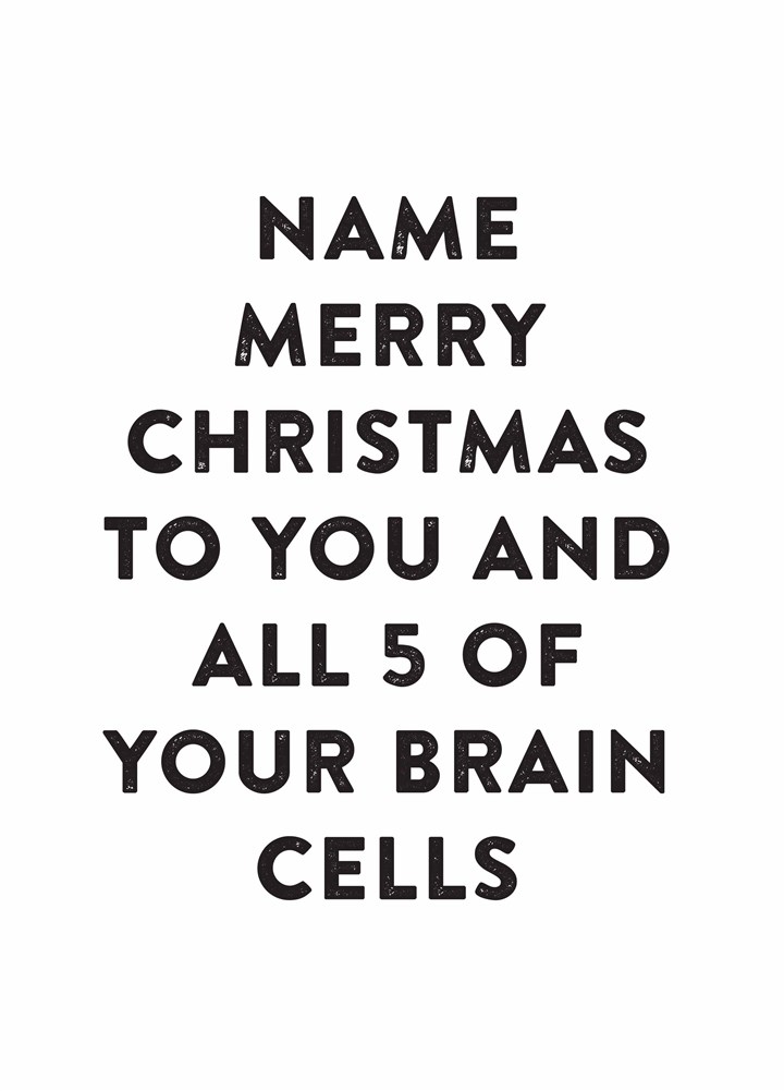 Brain Cells Card