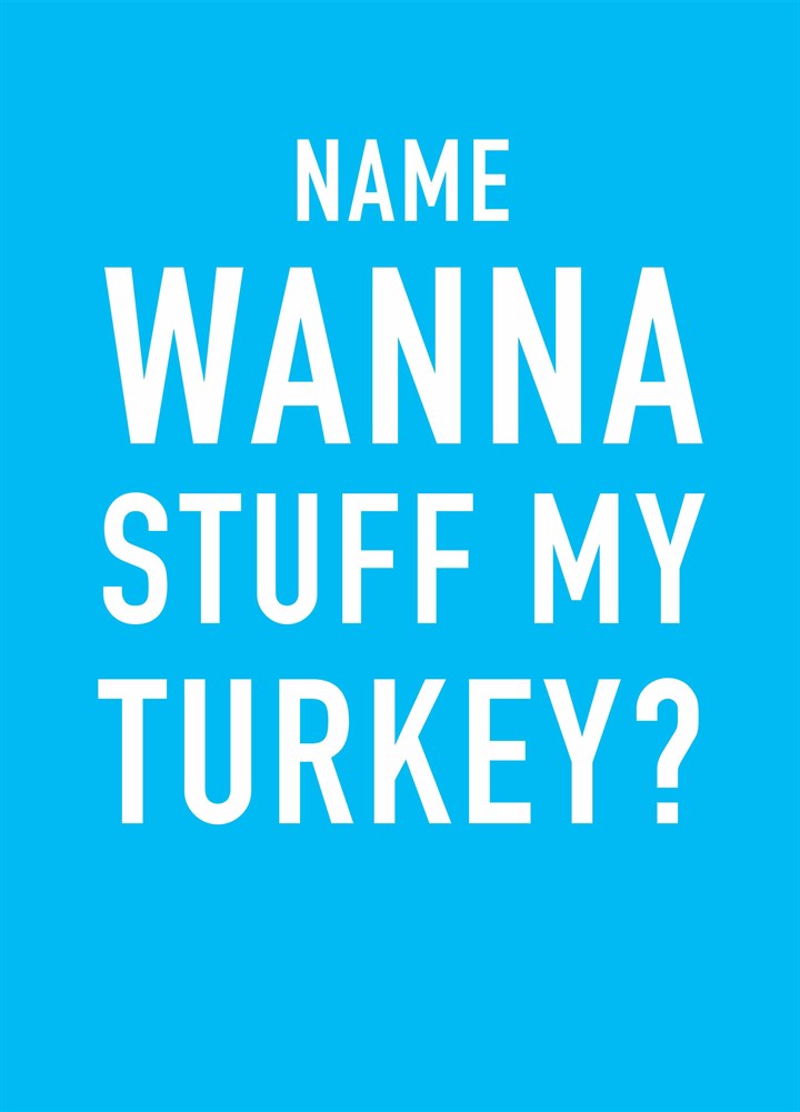 Stuff My Turkey Card